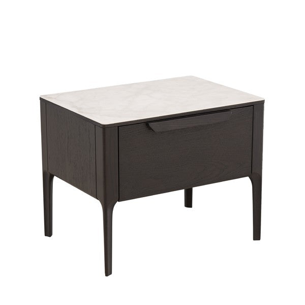 Tommy Franks Palmetto grey wash oak bedside table, alternate view
