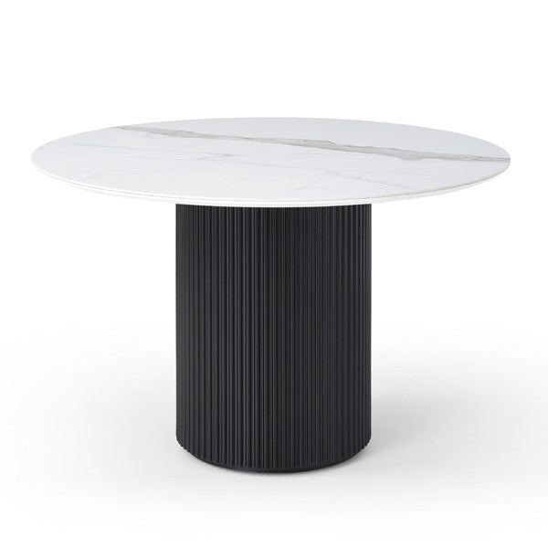 Tommy Franks Lantine marble dining table, alternate view