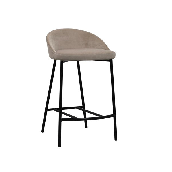 Tommy Franks Tux taupe counter stool, alternate view