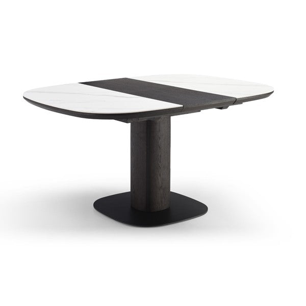 Tommy Franks Vita white ceramic extension table, alternate view