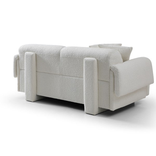 Frankie 2-Seater Lounge - Chex Polar Bouclé