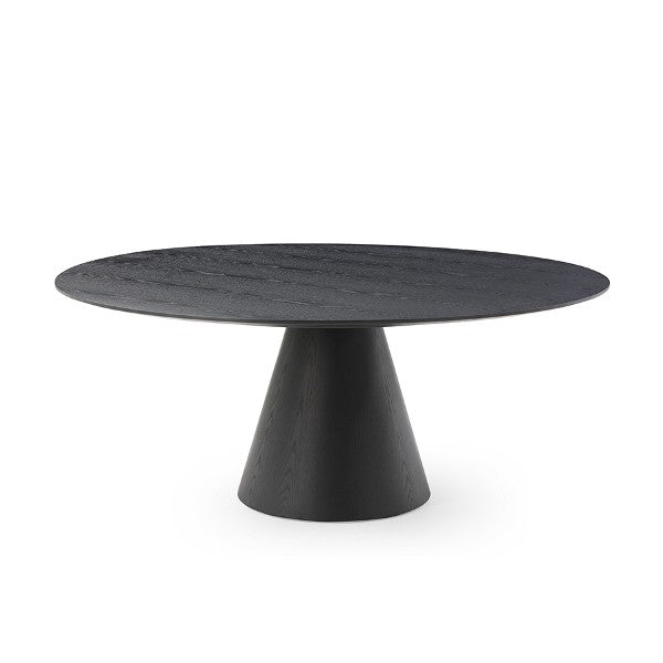 Tommy Franks Tavamo 180 black oak dining table, alternate view