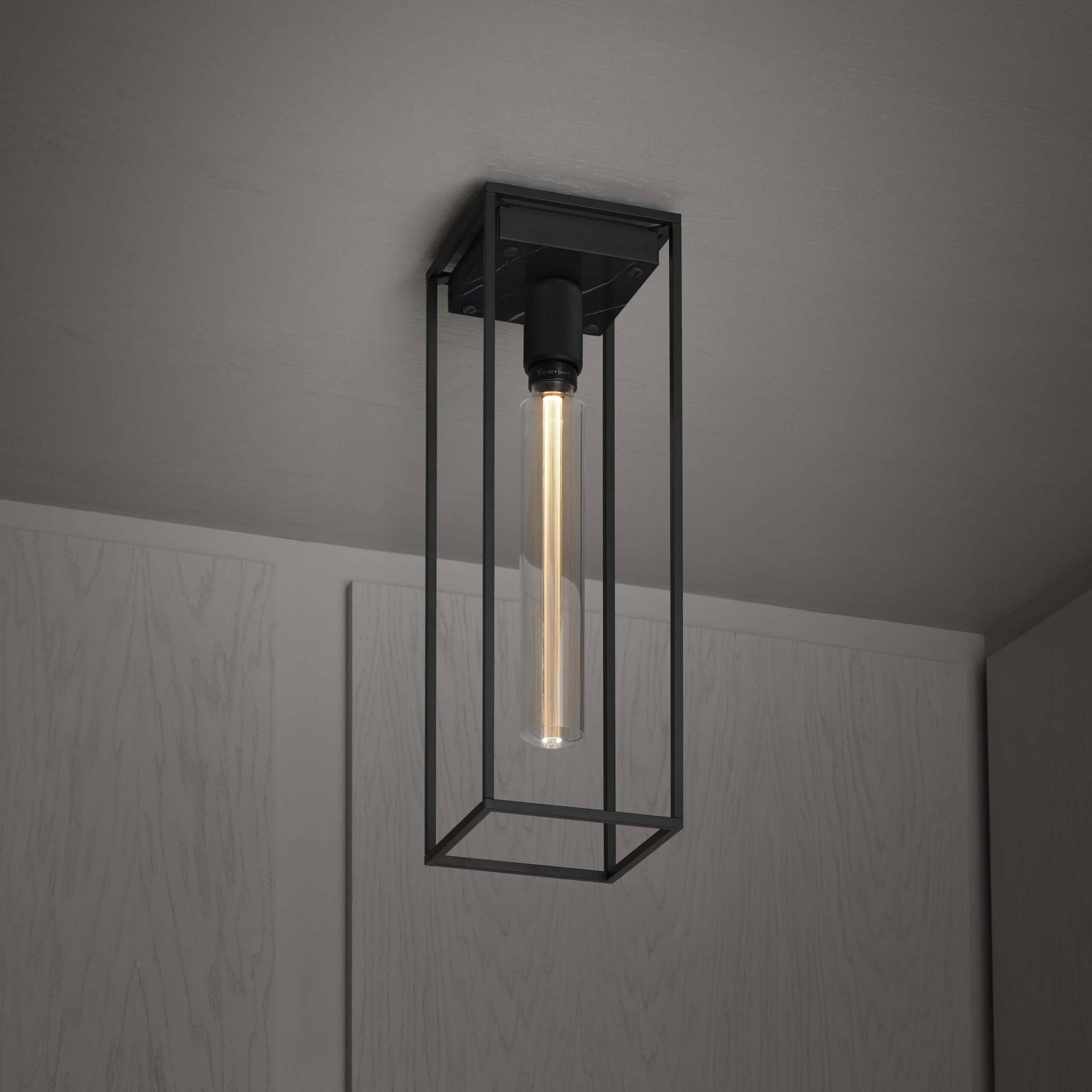 Buster + Punch Caged Ceiling Large Cross in Black Marble