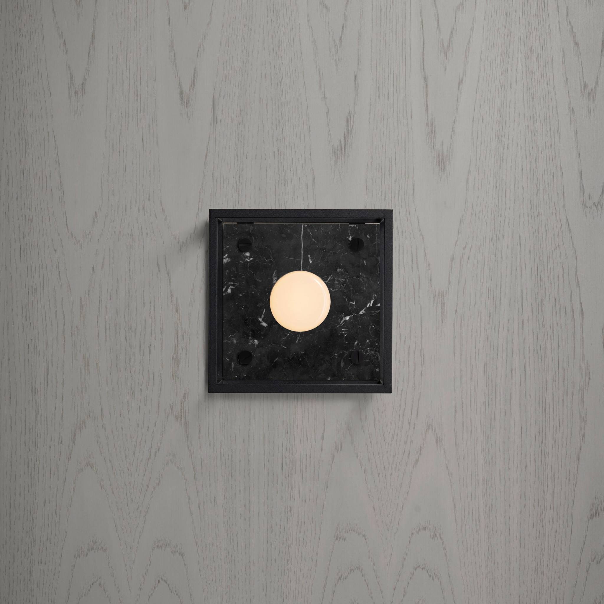 Buster + Punch Caged Small Cross in Black Marble, detail