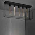Buster + Punch Caged Ceiling 5.0 Chandelier — Rectangular, Cross Knurl