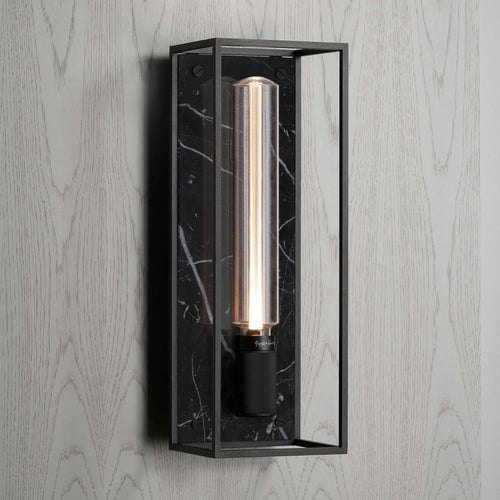 Buster + Punch Caged Wall Light Large Black Marble luxury wall light by Araco Interiors