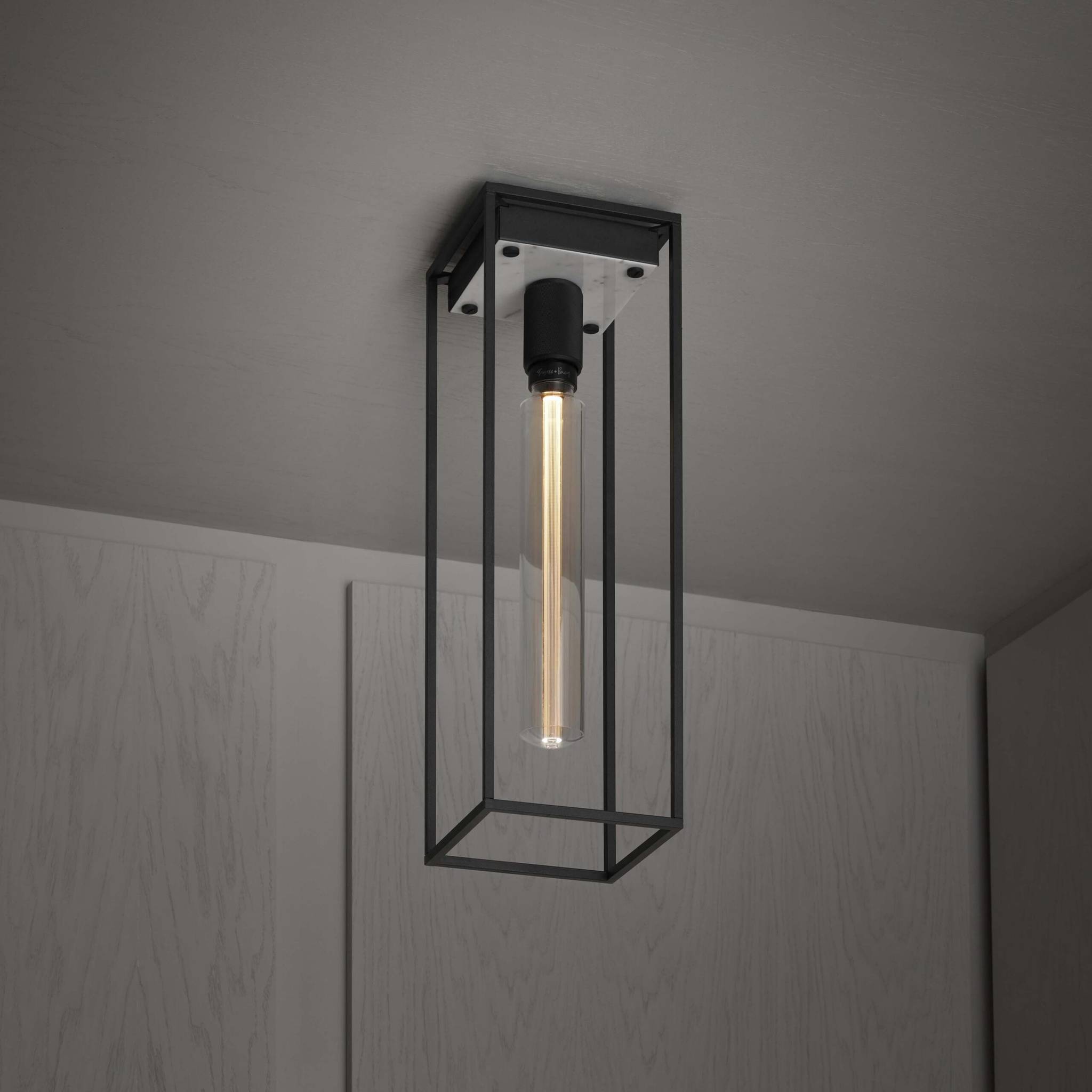 Buster + Punch Caged Ceiling Large Cross in White Marble