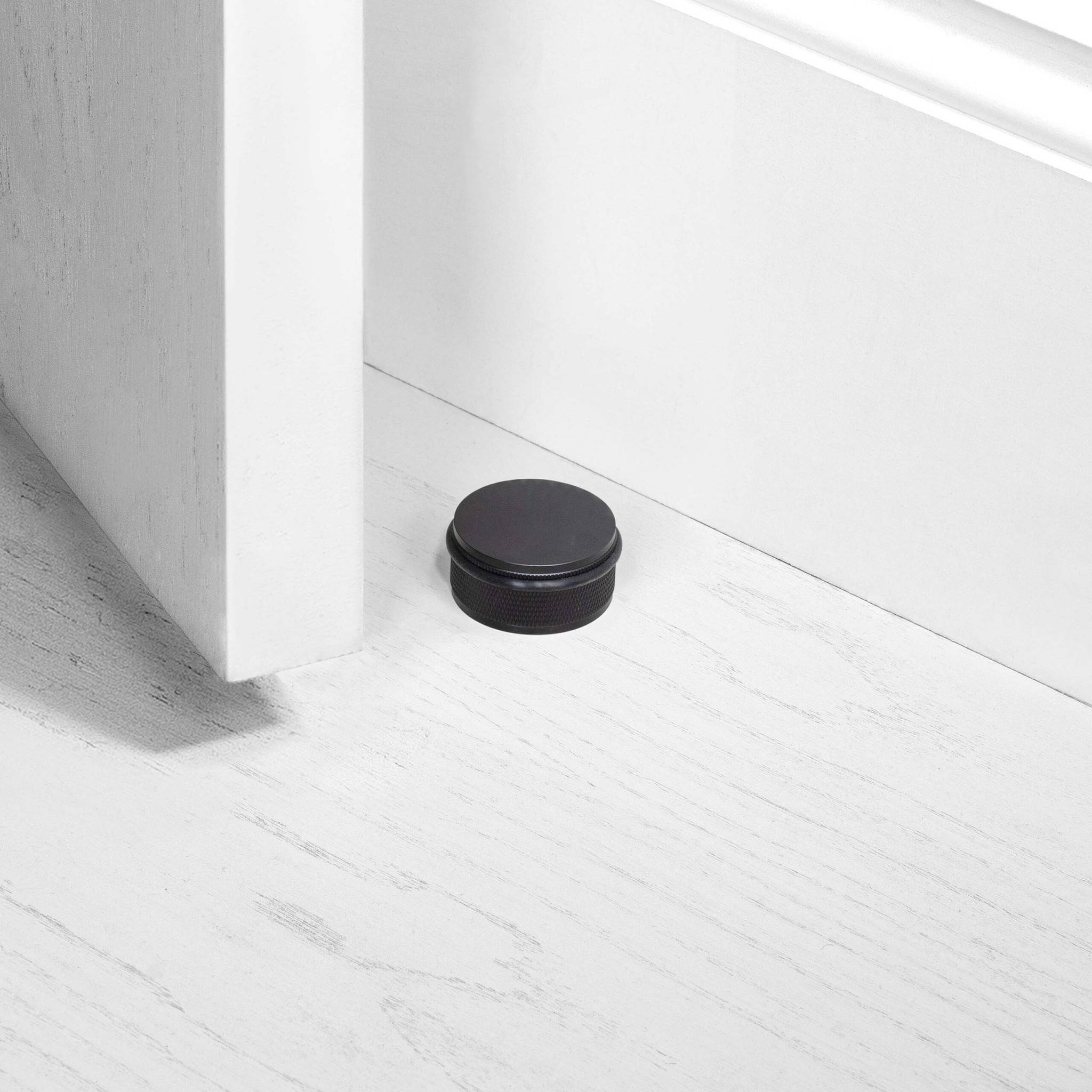 Buster + Punch Door Stop Floor Mounted Cross in Black