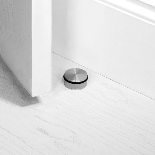 Buster + Punch Door Stop Floor Mounted Cross in Steel