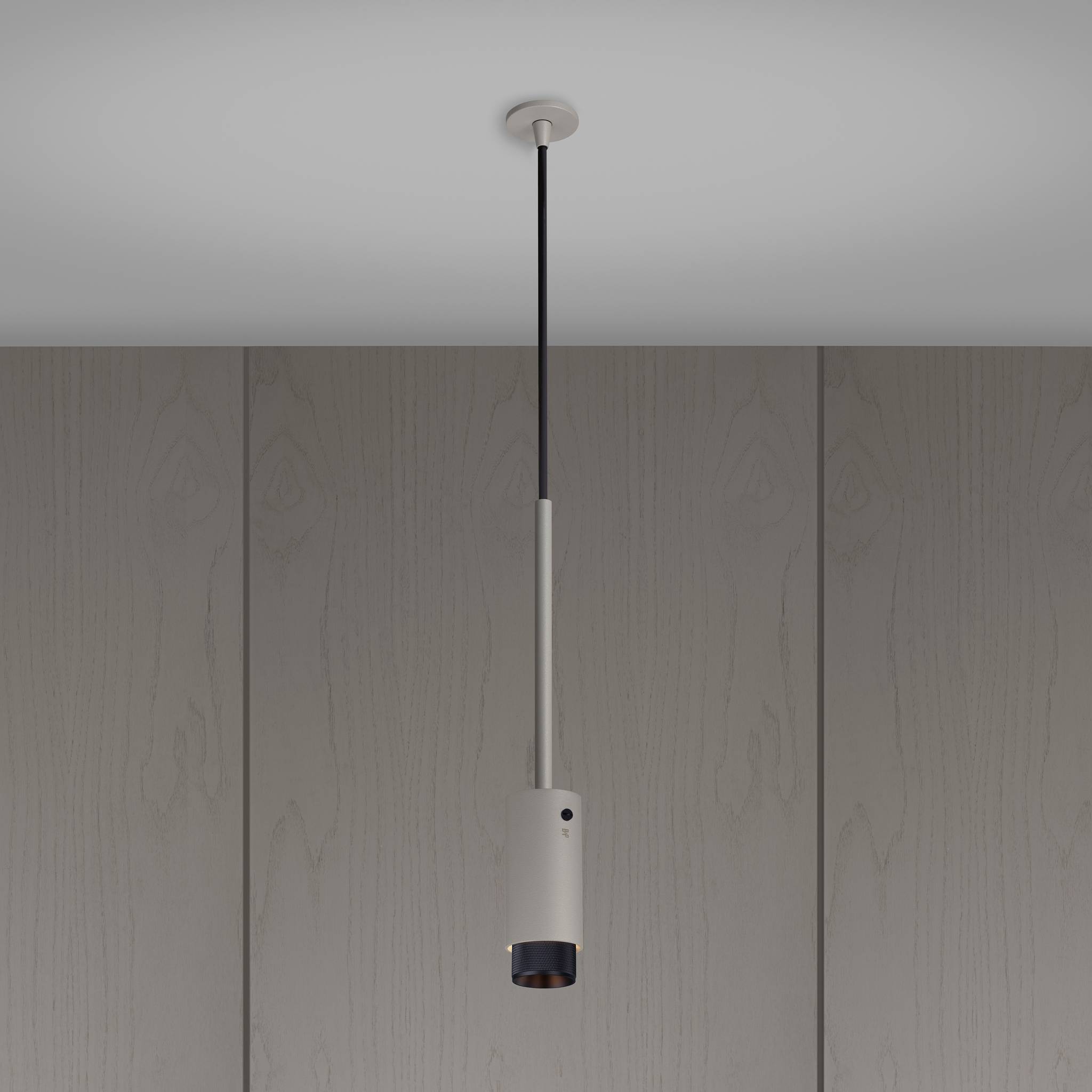 Buster + Punch Exhaust Pendant, cross knurl, stone