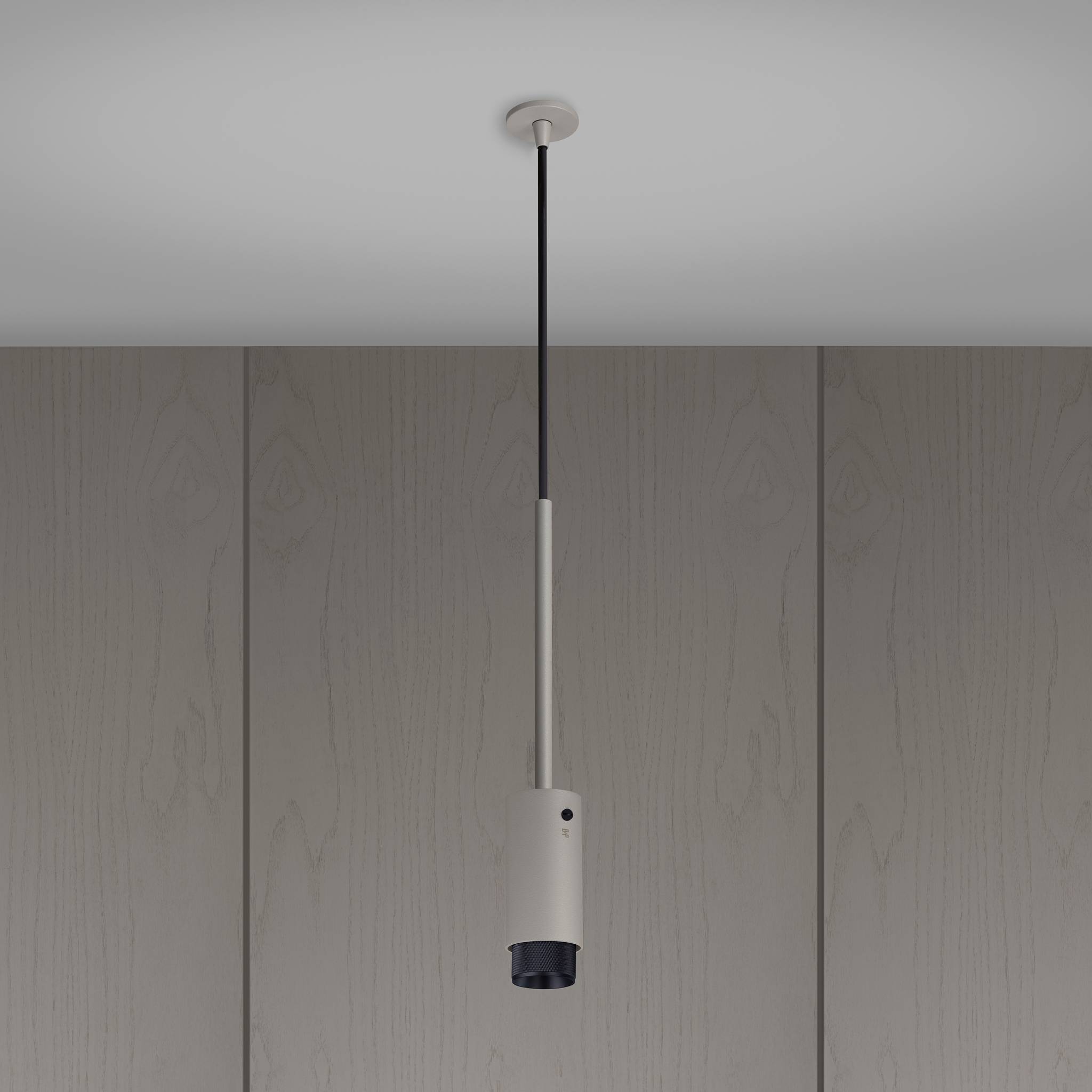 Buster + Punch Exhaust Pendant, cross knurl, stone detail