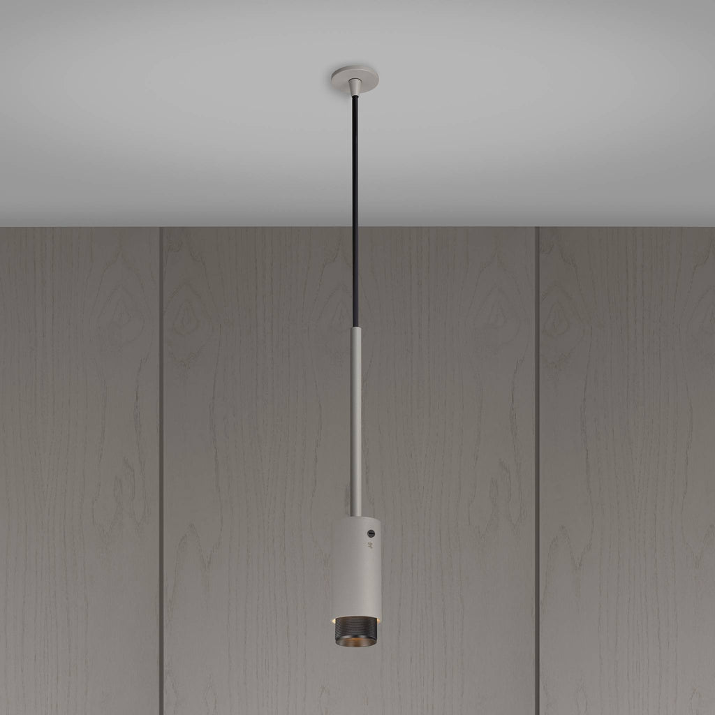 Buster + Punch Exhaust Pendant, stone, dark detail finish