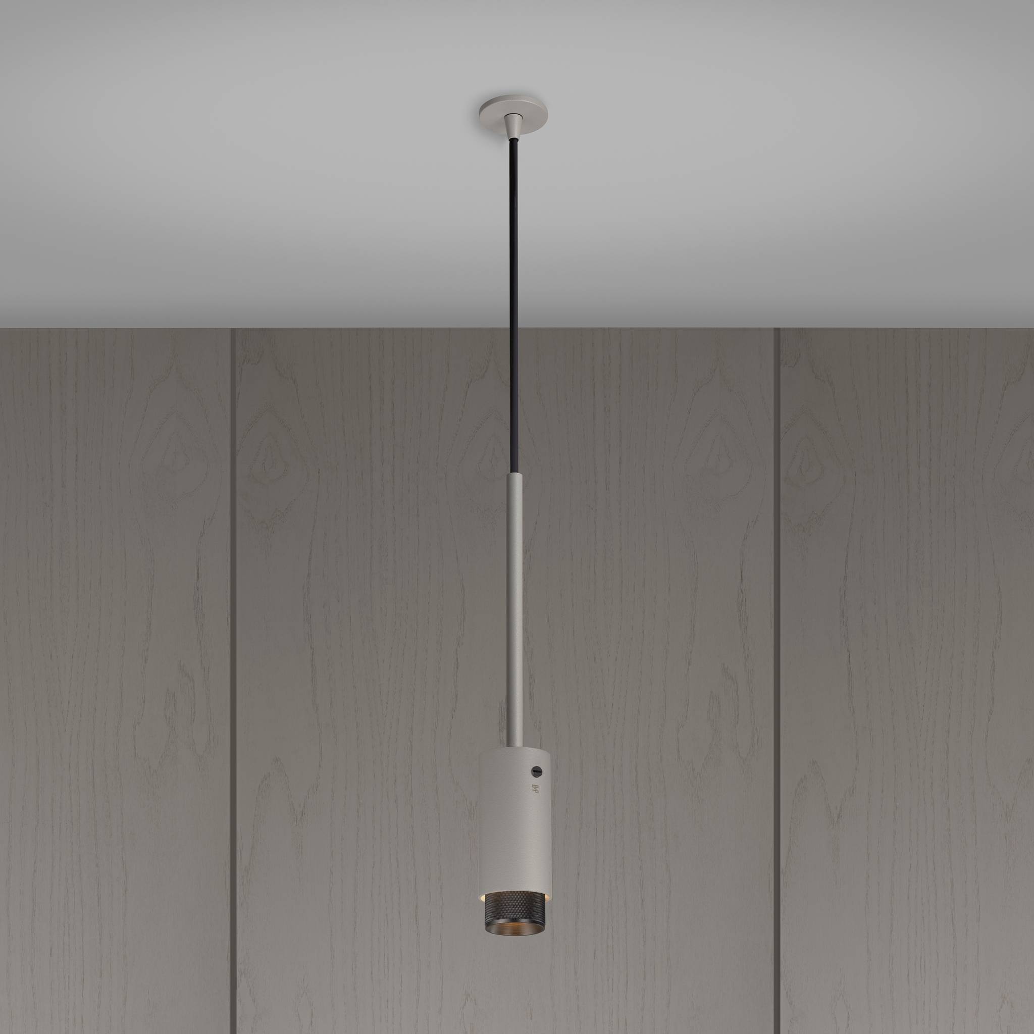 Buster + Punch Exhaust Pendant, stone, dark detail finish