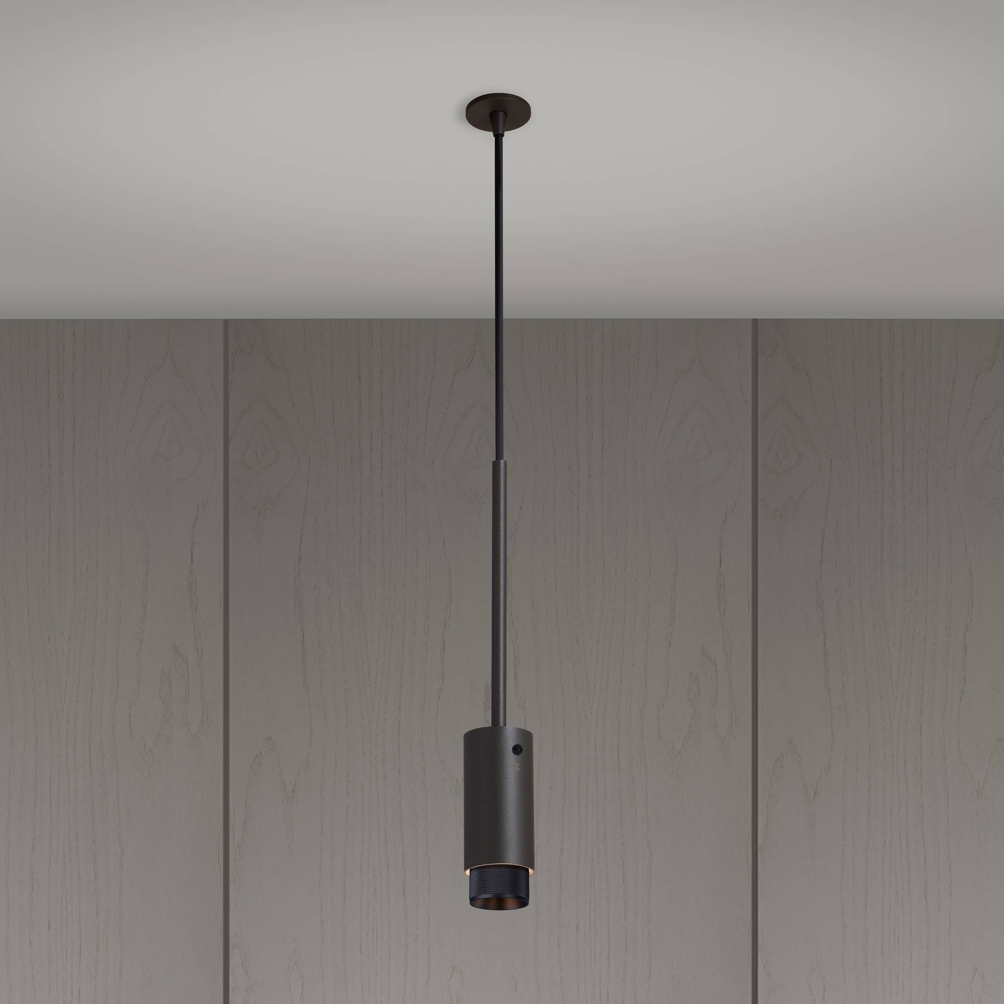 Buster + Punch Exhaust Pendant, cross knurl, graphite