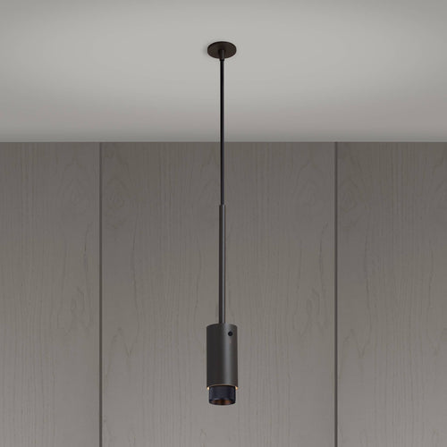 Buster + Punch Exhaust Pendant, cross knurl, graphite