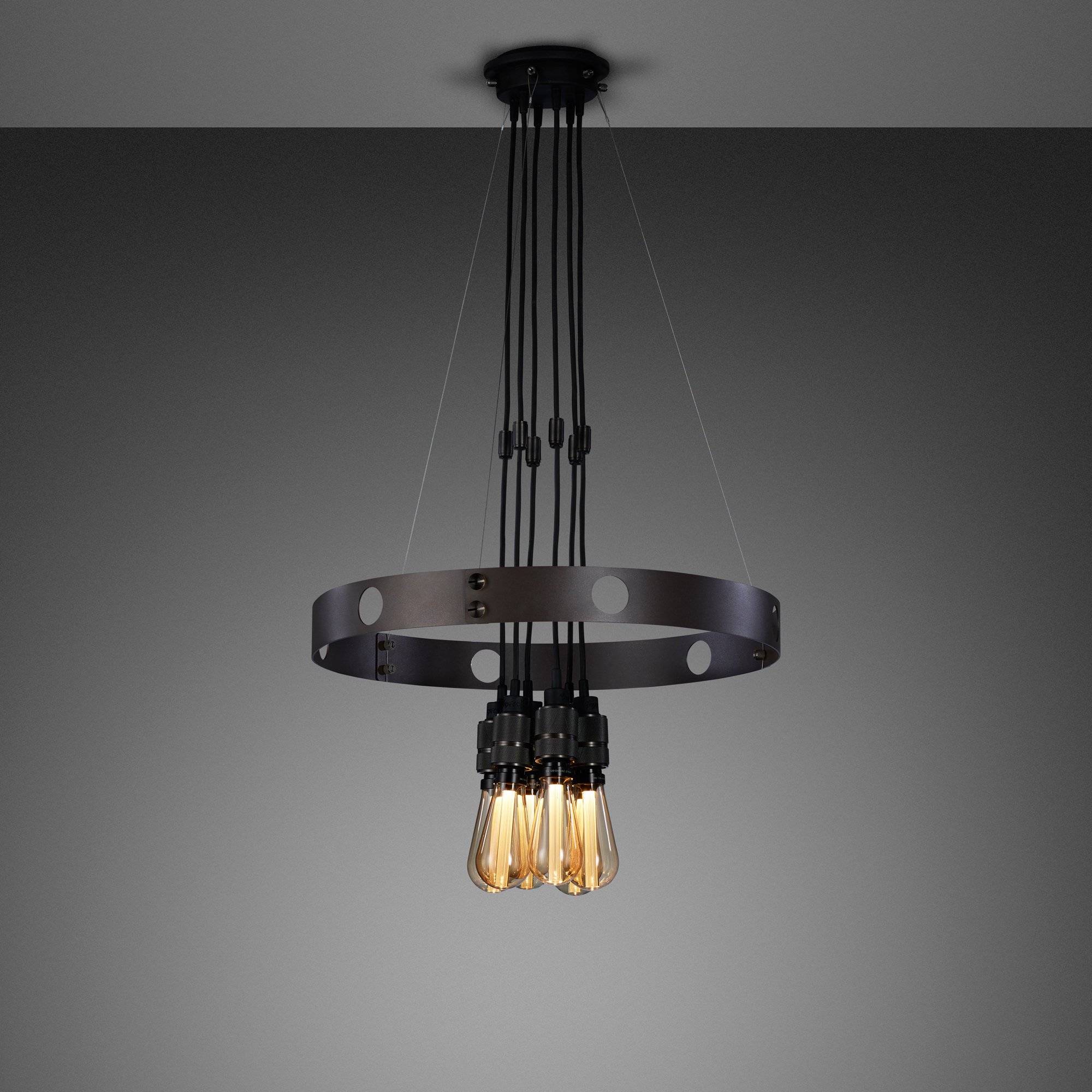 Buster + Punch Hero Light Graphite with Smoked Bronze pendants