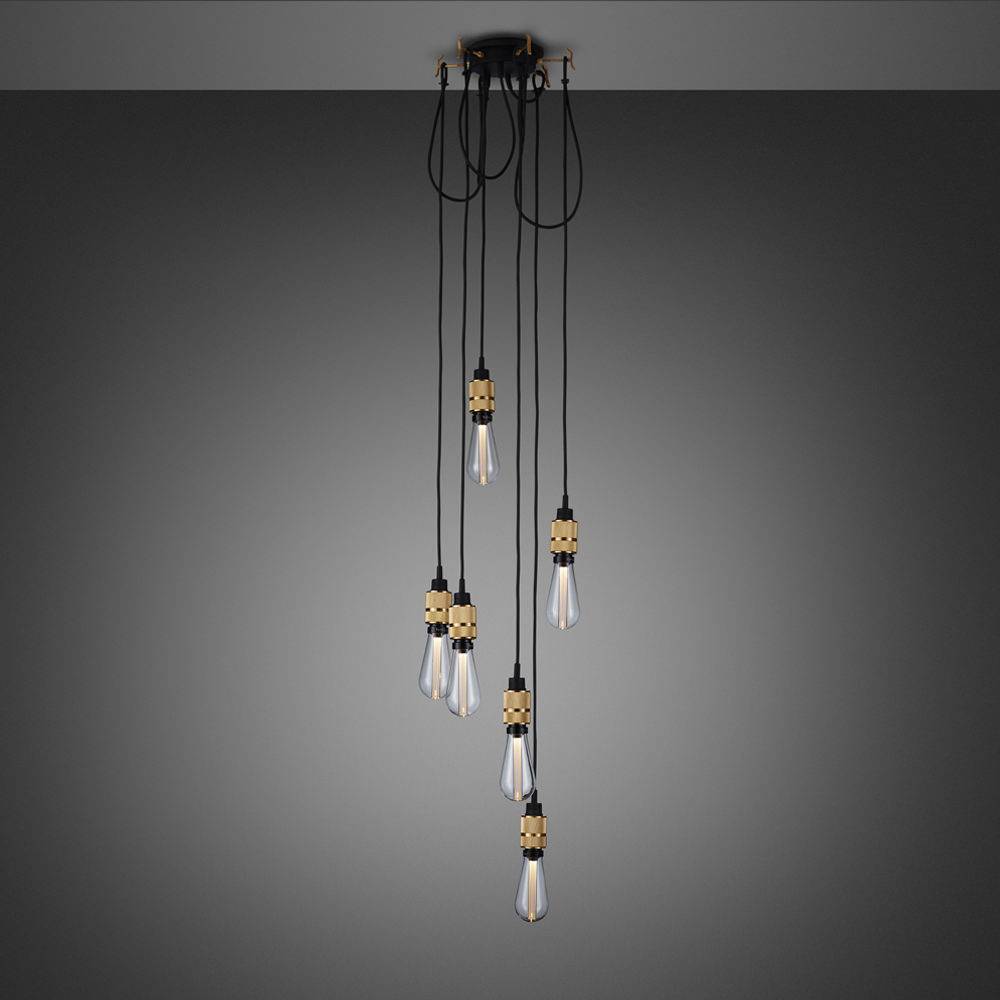 Buster + Punch Hooked 6.0 Nude chandelier in Brass