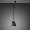 Buster + Punch Hooked 1.0 Pendant Light — Large Graphite Shade, Cross Knurl