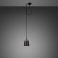 Buster + Punch Hooked 1.0 Pendant Light — Small Graphite Shade, Cross Knurl