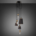Buster + Punch Hooked 6.0 Mix Chandelier — Graphite Shades, Cross Knurl