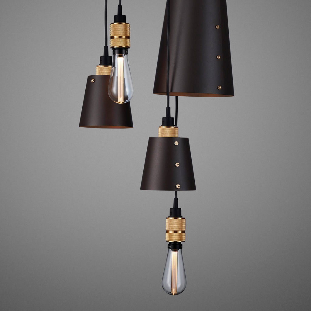 Buster + Punch Hooked 6.0 Mix Graphite with Brass pendants, detail