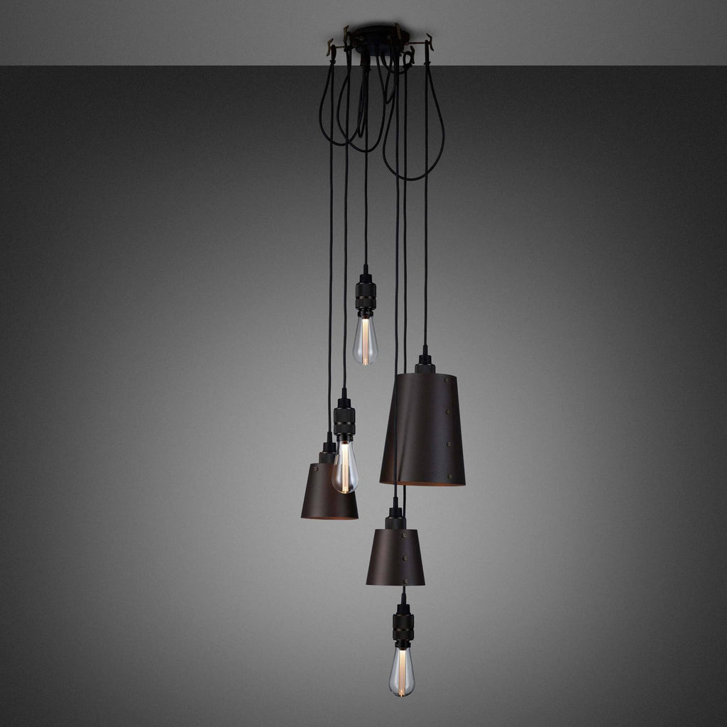 Buster + Punch Hooked 6.0 Mix Graphite with Smoked Bronze pendants