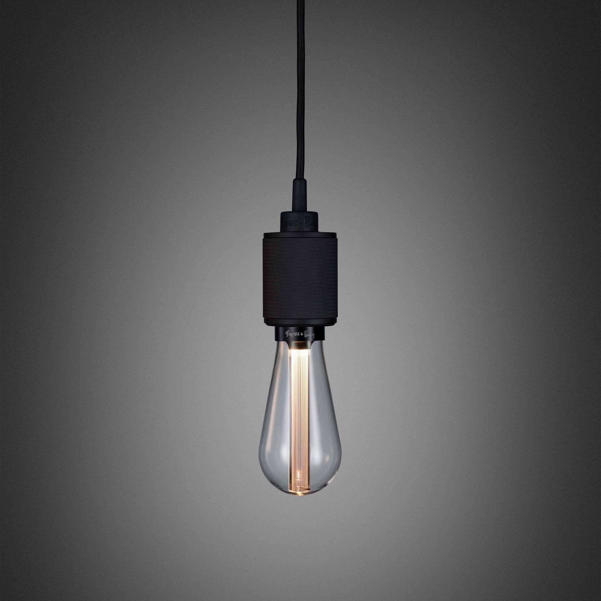 Buster + Punch Heavy Metal pendant, cross knurl, Black