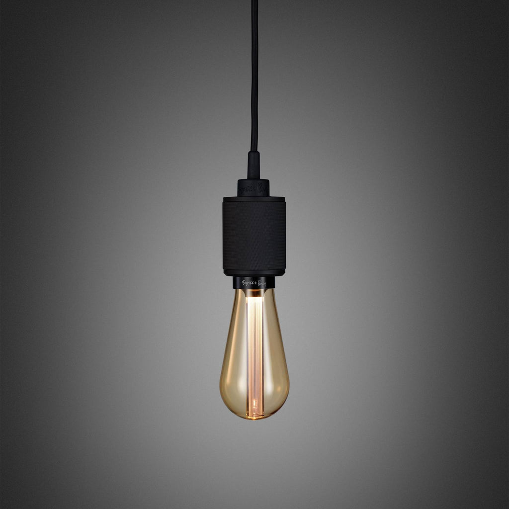 Buster + Punch Heavy Metal pendant, cross knurl, Black detail
