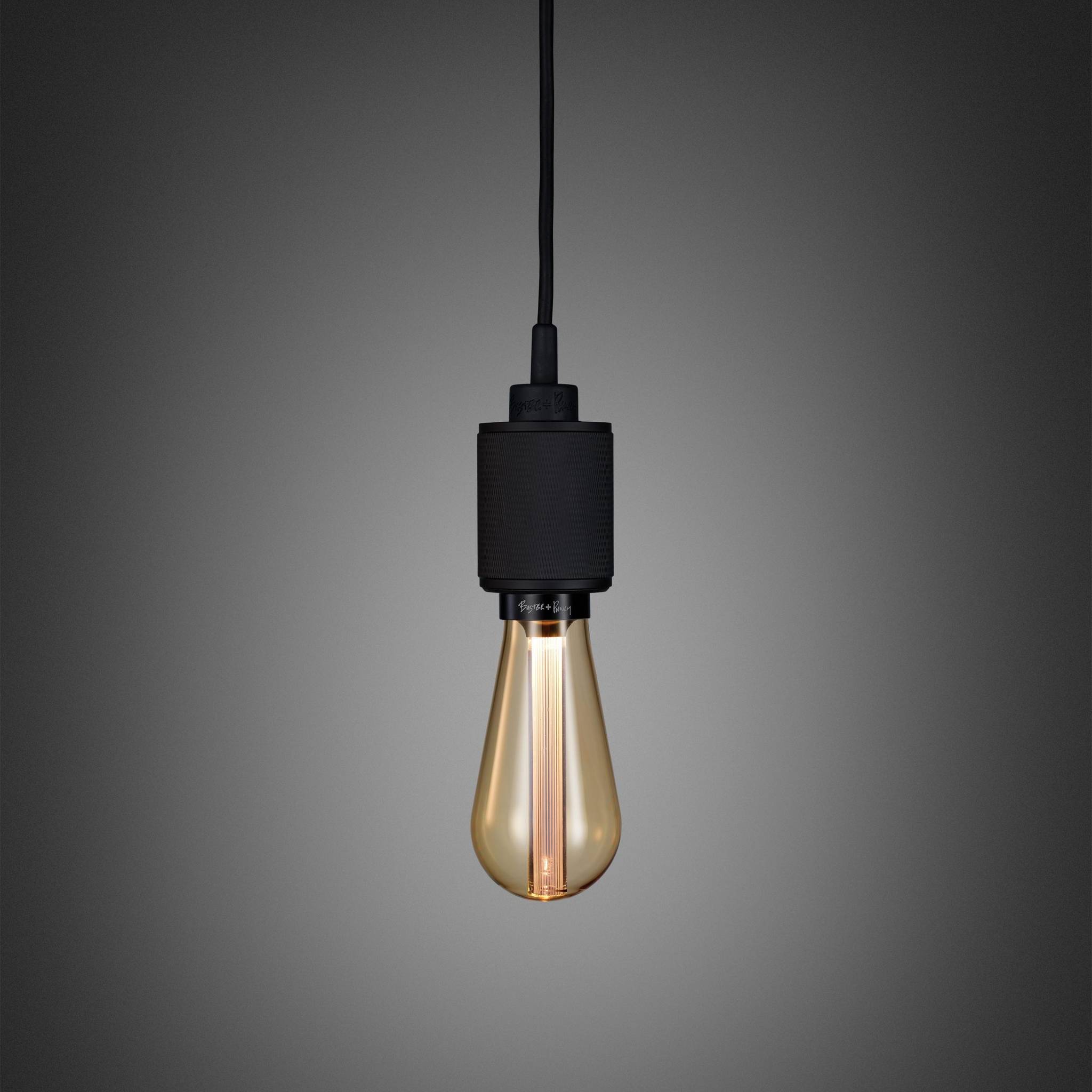 Buster + Punch Heavy Metal pendant, cross knurl, Black detail
