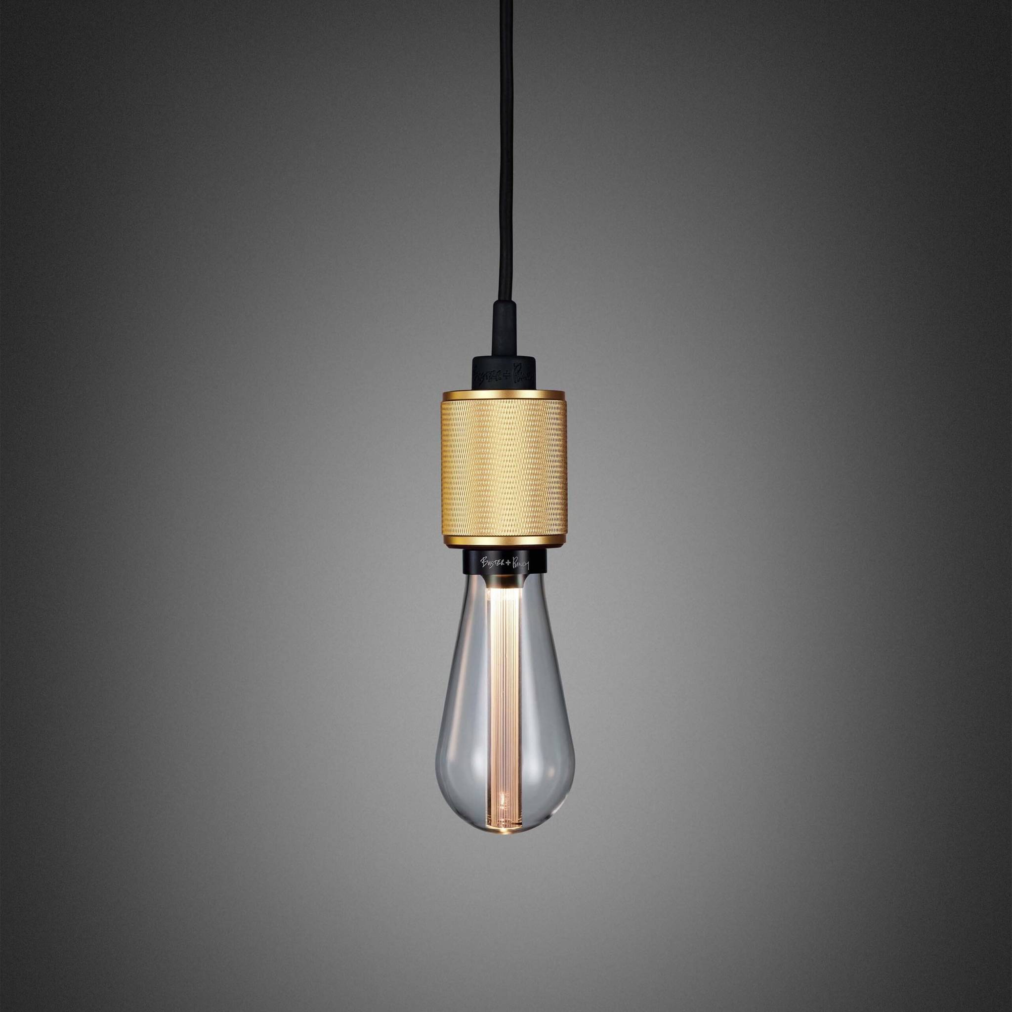 Buster + Punch Heavy Metal pendant, cross knurl, Brass