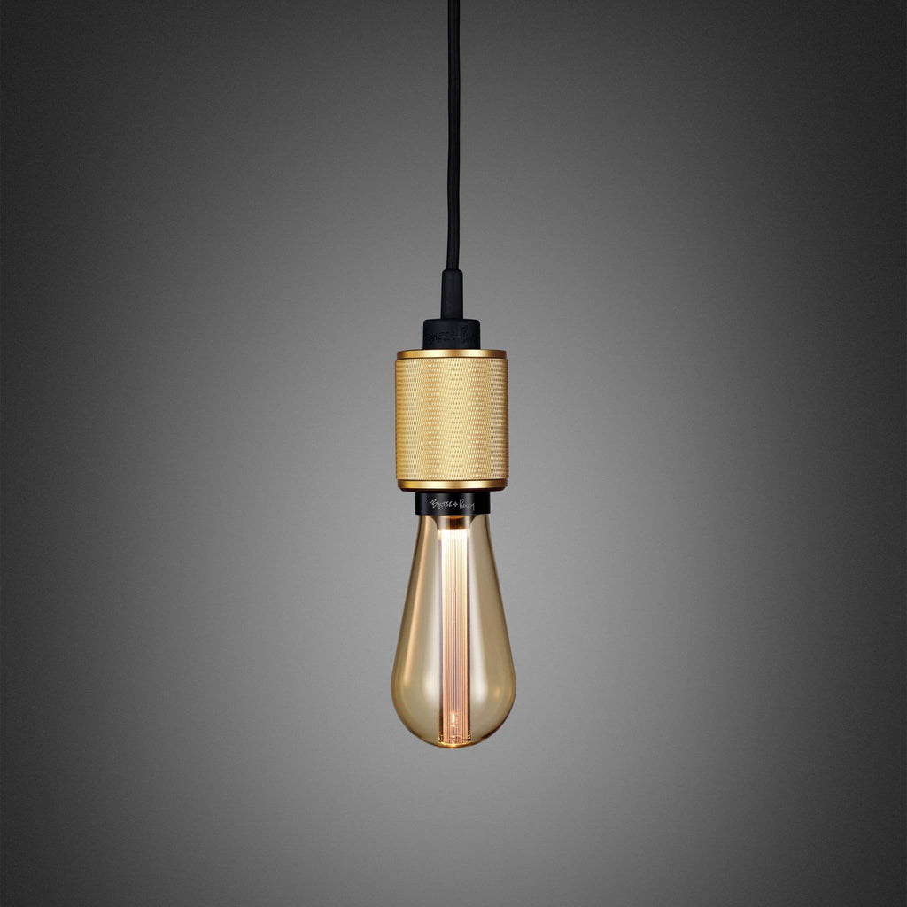 Buster + Punch Heavy Metal pendant, cross knurl, Brass detail