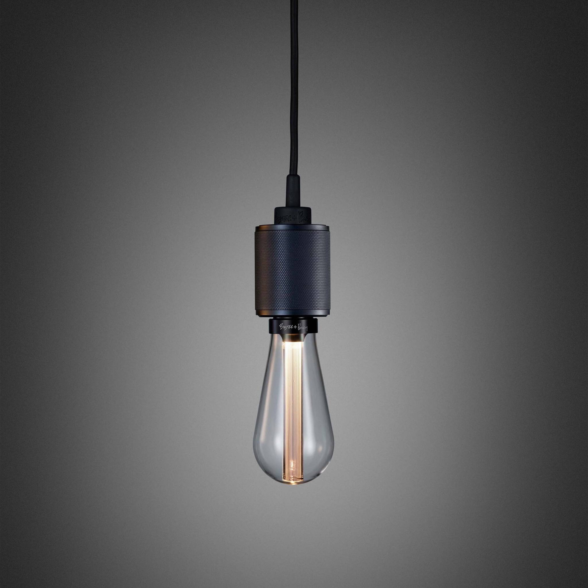 Buster + Punch Heavy Metal pendant, cross knurl, Smoked Bronze