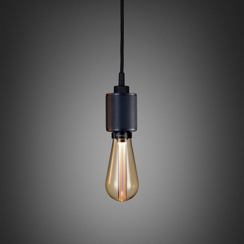 Buster + Punch Heavy Metal pendant, cross knurl, Smoked Bronze detail