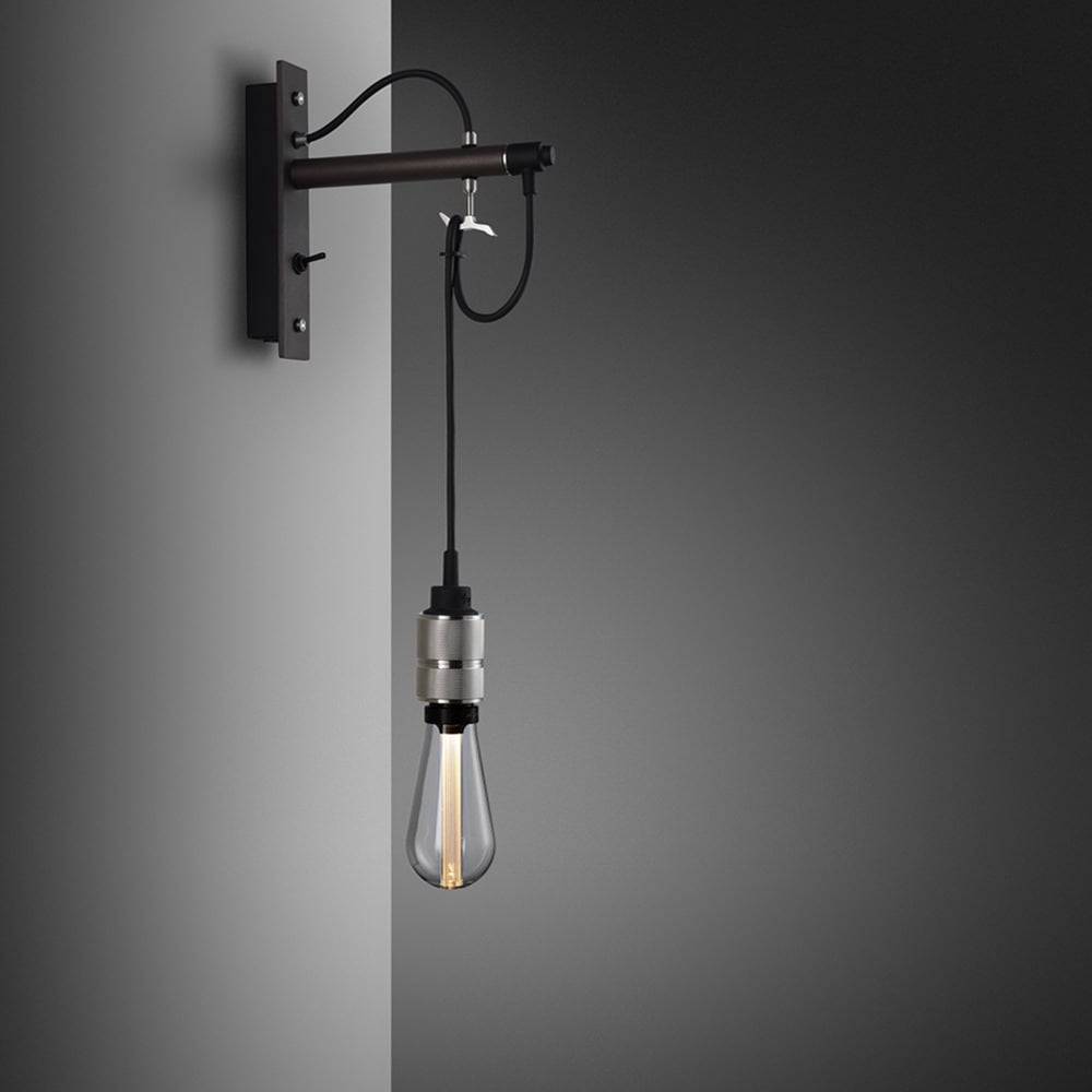 Buster + Punch Hooked Wall Light Nude Graphite Steel luxury wall light by Araco Interiors