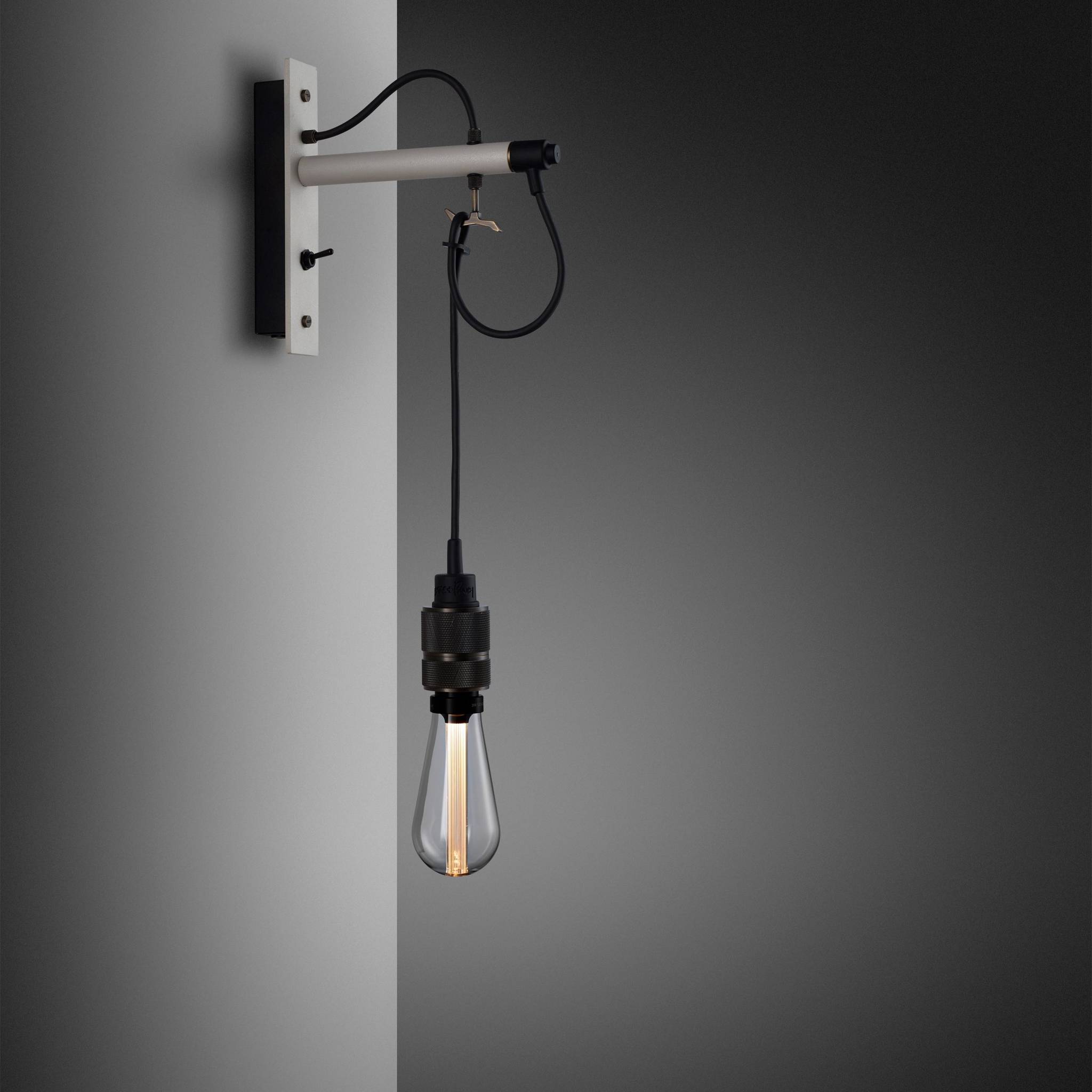 Buster + Punch Hooked Wall Light Nude Stone Smoked Bronze luxury wall light by Araco Interiors