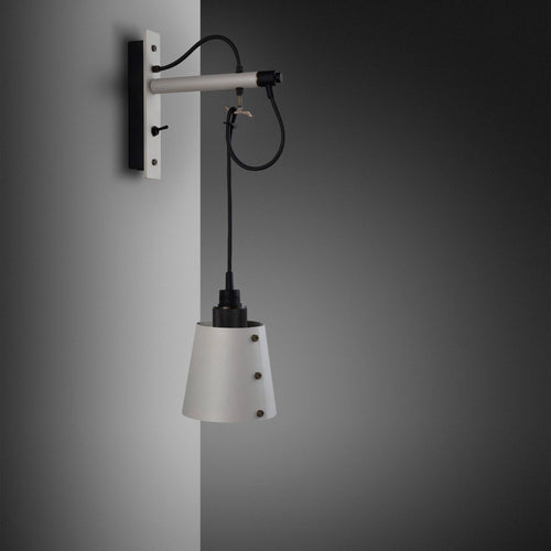 Buster + Punch Hooked Wall Light Small, Stone Cord Smoked Bronze luxury wall light by Araco Interiors