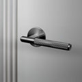 Buster + Punch Fixed Door Handle – Single-Sided, Linear Knurl