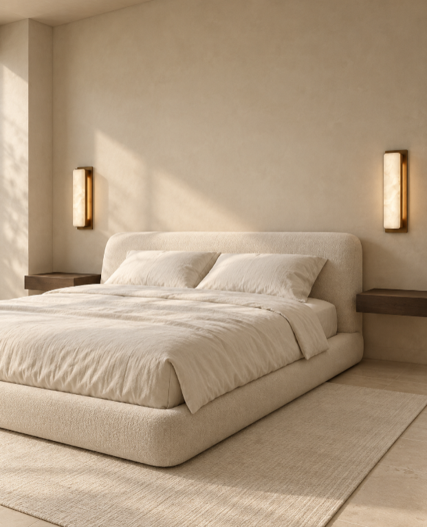 Araco Lumière Frozen Rune Alabaster LED Wall Light