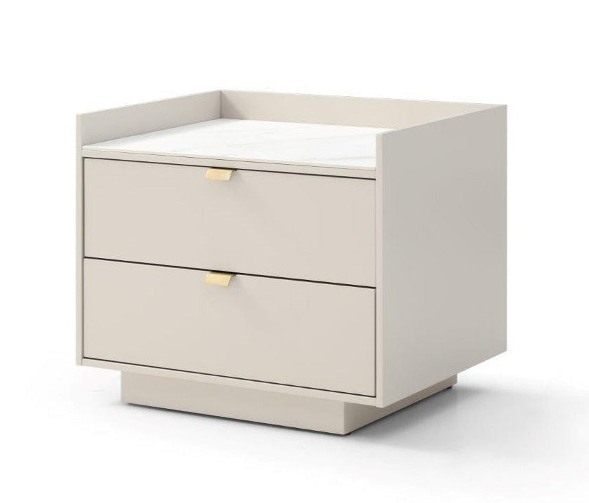 Tommy Franks Saviour beige bedside table, alternate view