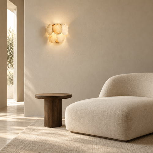Araco Lumière Frozen Solenne Alabaster LED Wall Light