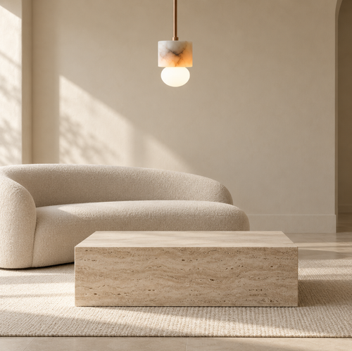 Araco Lumière Frozen Sora Alabaster LED Pendant Light