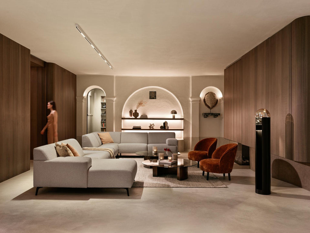 Dôme Deco GUNA Coffee Table styled in a luxury living room | Araco Interiors