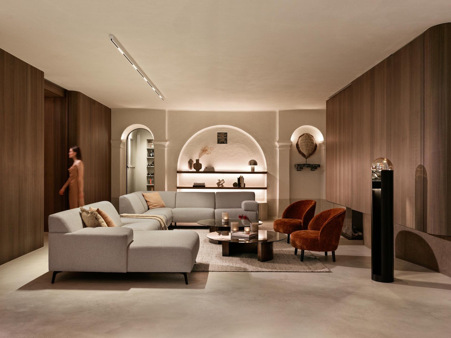Dôme Deco GUNA Coffee Table styled in a luxury living room | Araco Interiors