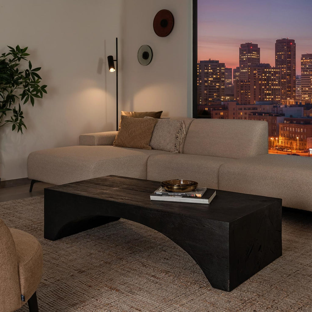 Dôme Deco DOVER Coffee Table styled in a luxury living room | Araco Interiors