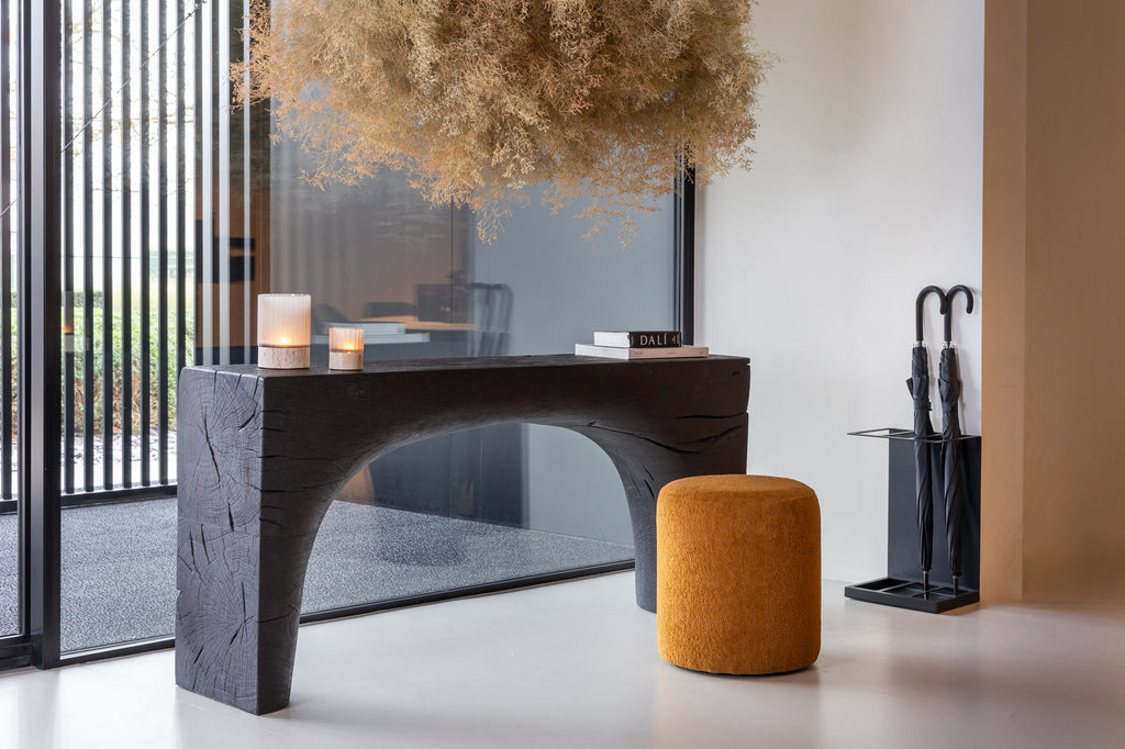 Dôme Deco DOVER Console Table styled in a luxury interior | Araco Interiors