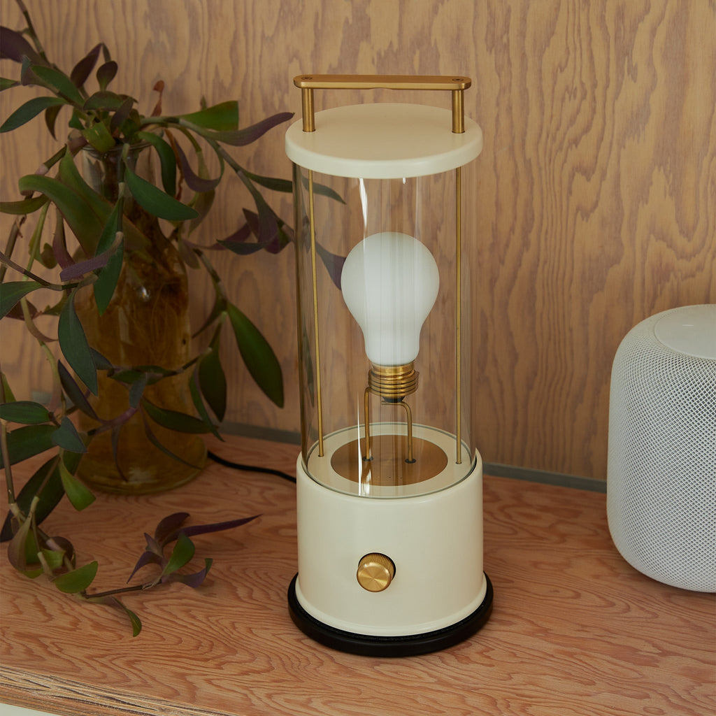 Tala The Muse 1.0 Portable Lamp in Candlenut White Bundle in a styled interior setting