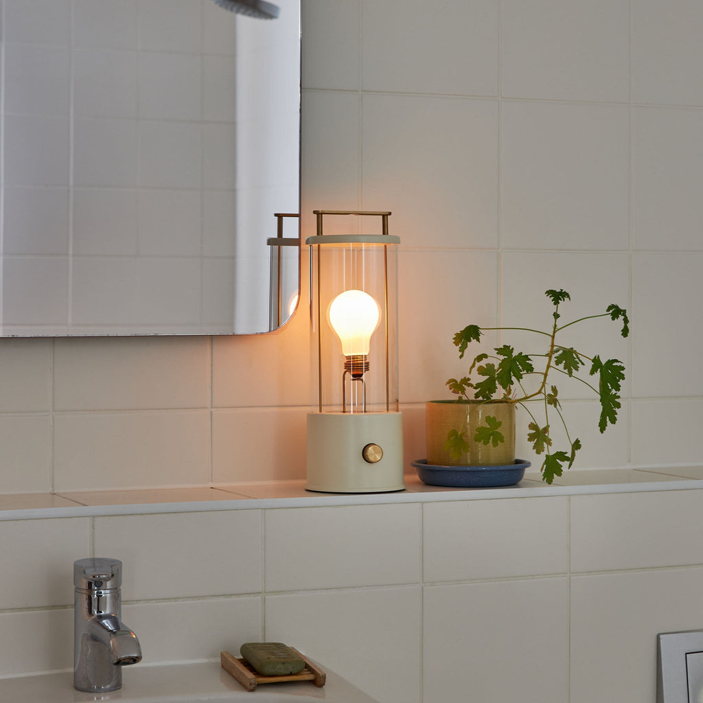 Tala The Muse Portable Lamp in Candlenut White in a styled interior setting