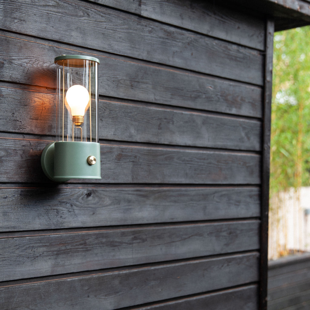 Tala The Muse Wall Light in Pleasure Garden Green in a styled interior setting
