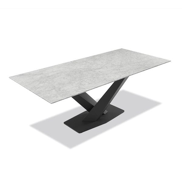 Tommy Franks Campo light grey dining table, alternate view
