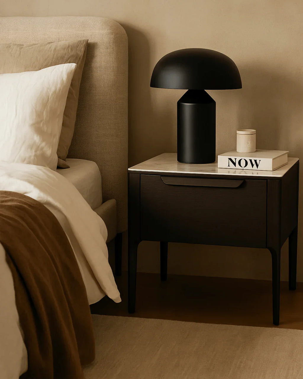 Tommy Franks Palmetto bedside table in grey wash oak